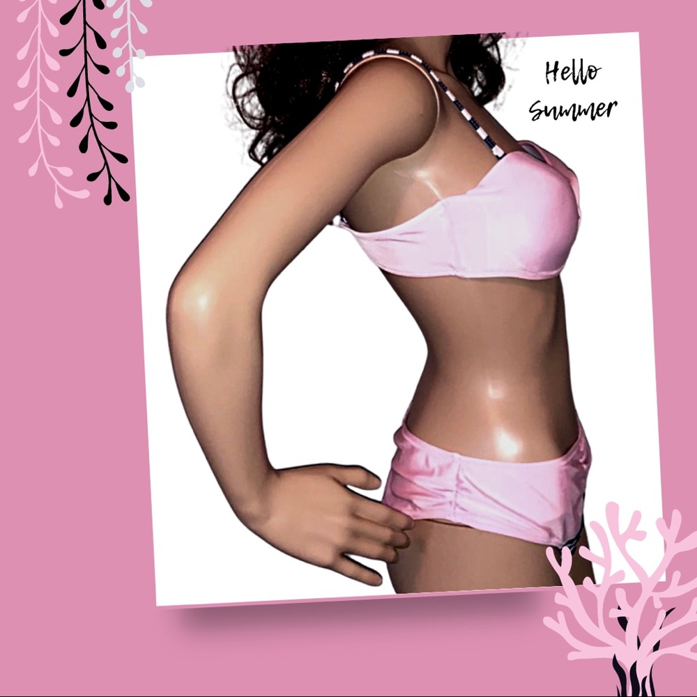 2-Pc Striped PushUp Underwire Bikini NWT - Picture 6 of 10